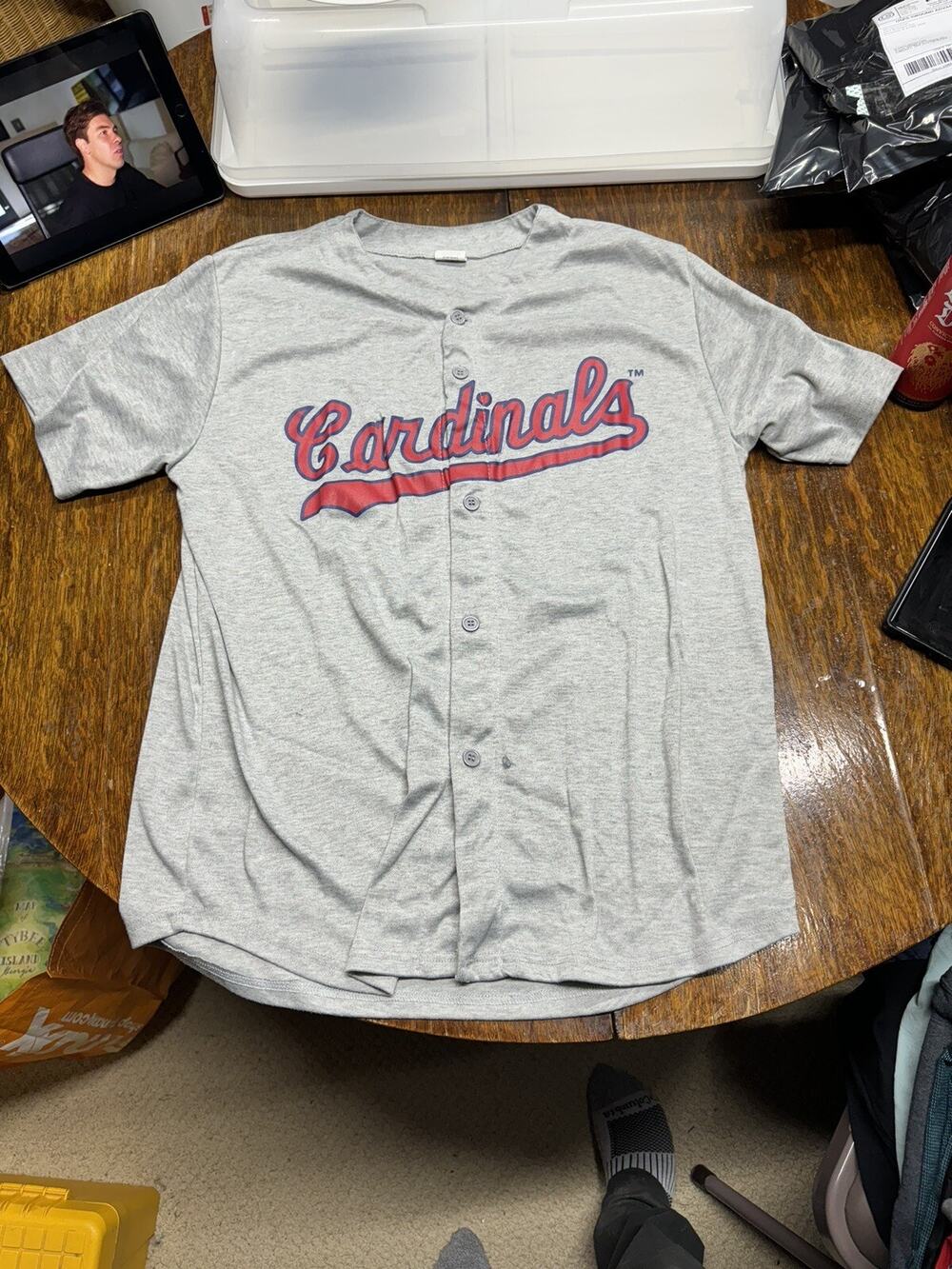 St Louis Cardinals SGA Jersey Size XL Gray